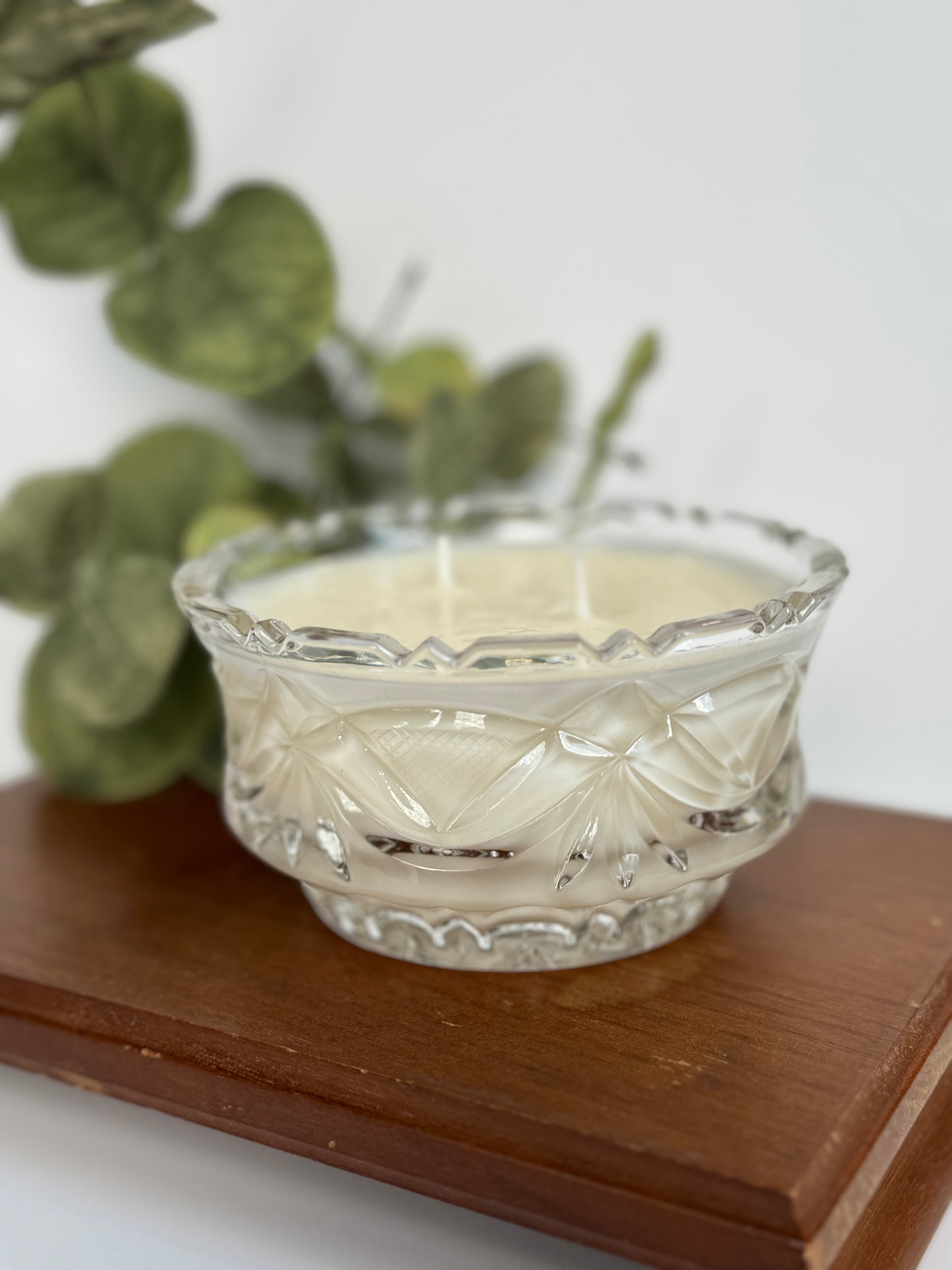 Vintage Dish Candle