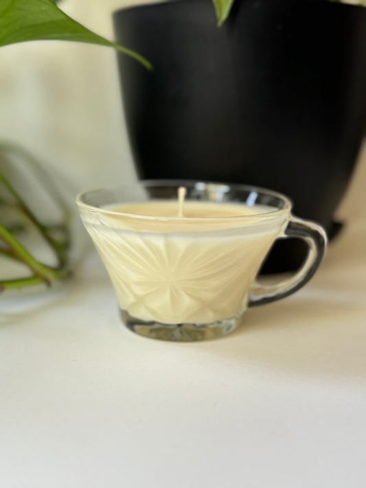 Glass Teacup Candle